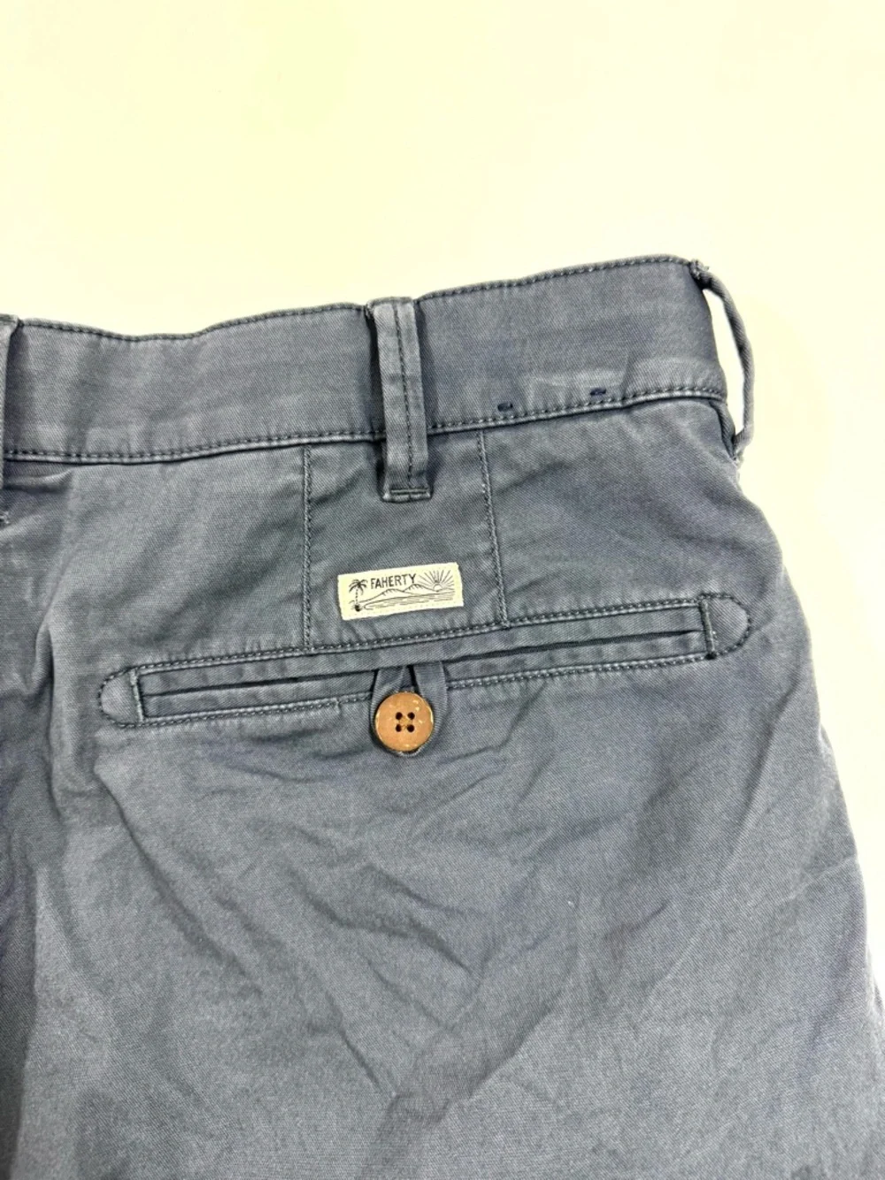 Faherty Island Life Shorts Blue 8” Chino
